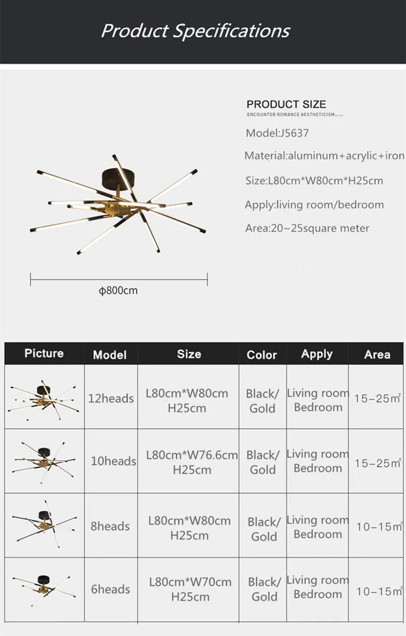 Modern LED Dimmable Ceiling Light