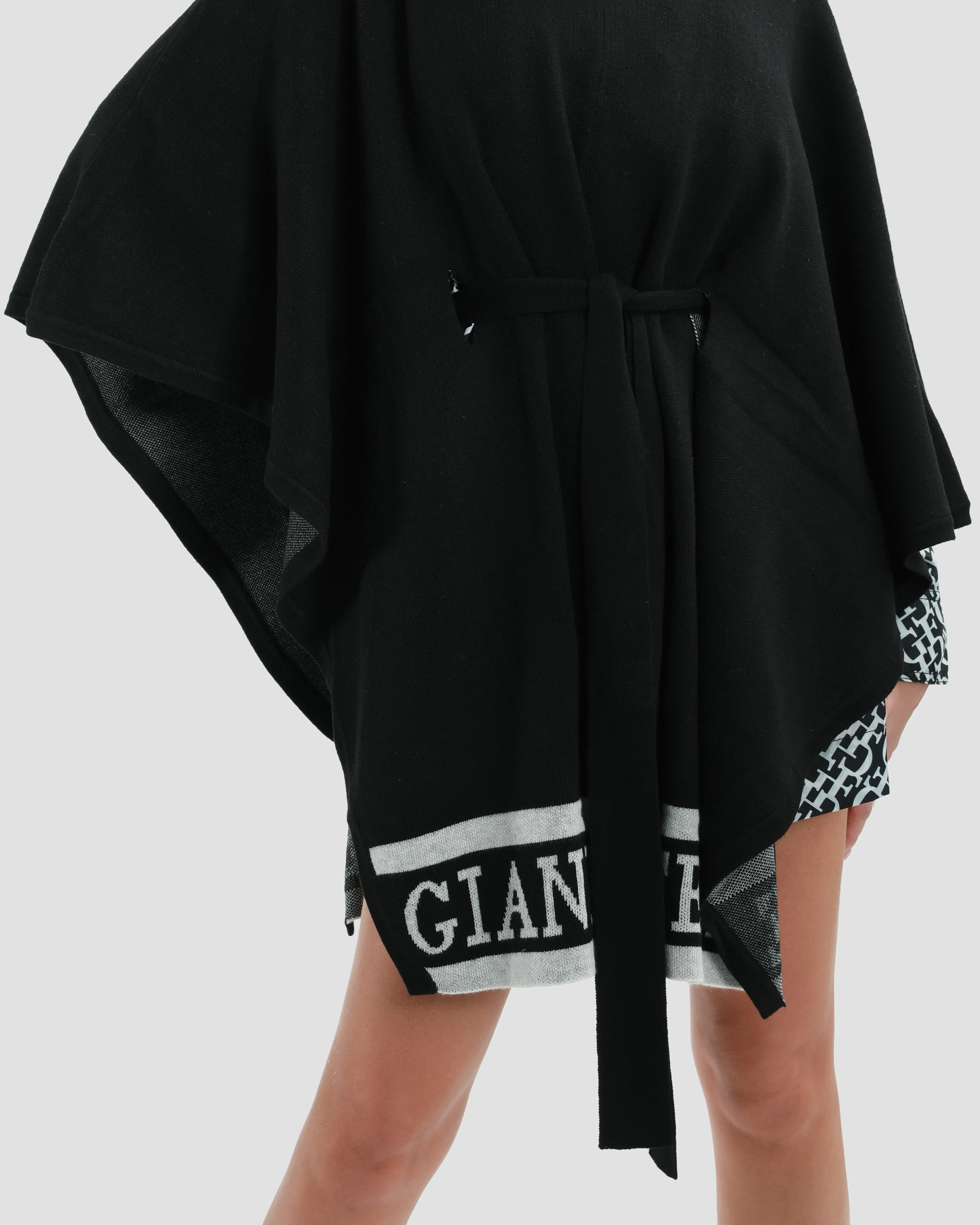 Monochrome Branding Poncho