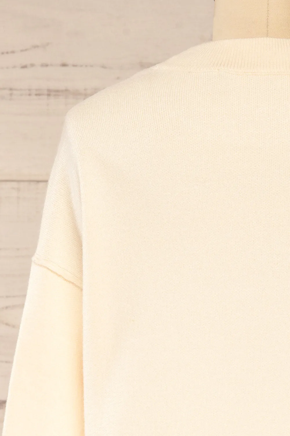 Monterrey Ivory | Knit Crewneck w/ Ribbed Details