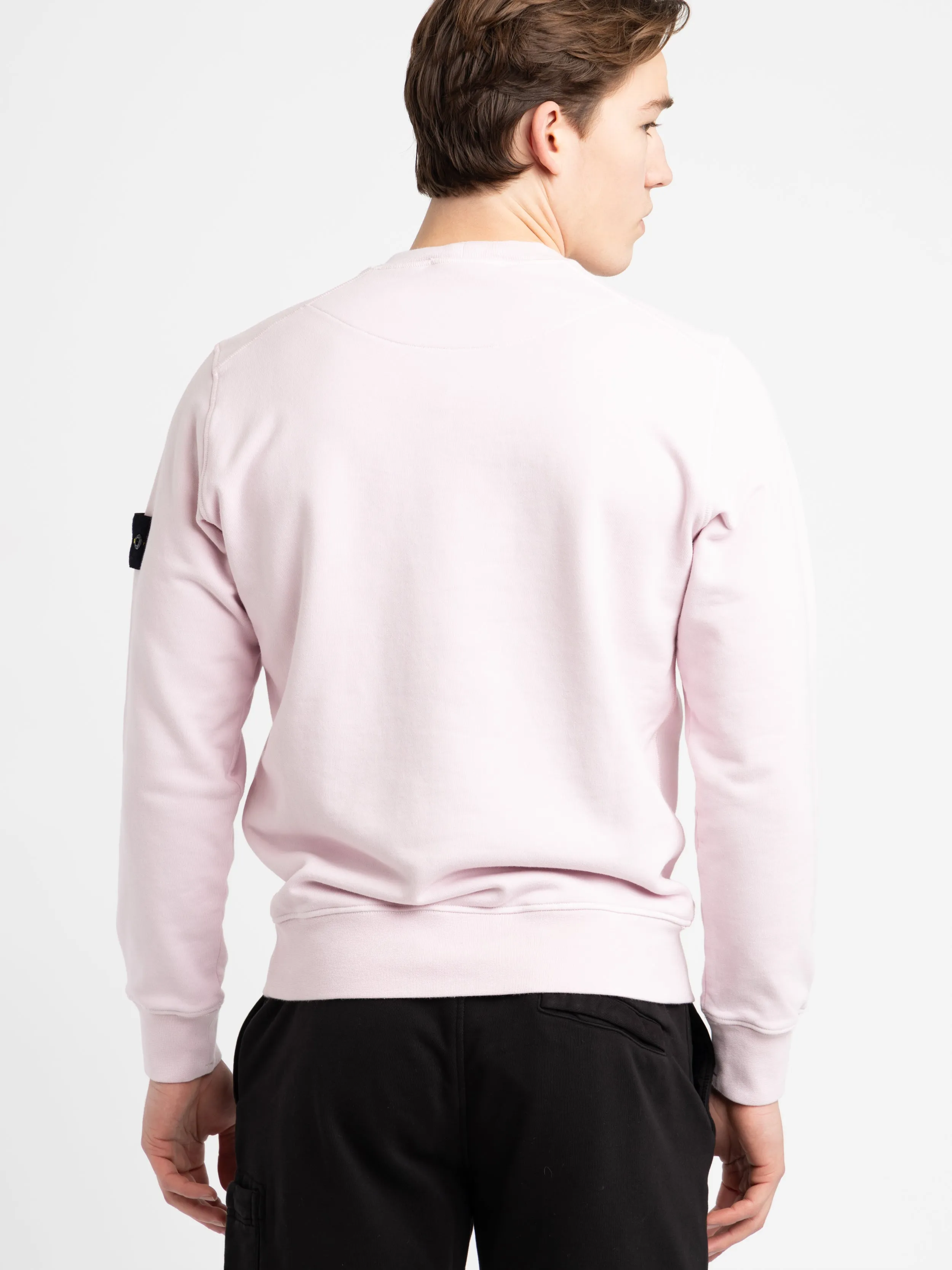 Muted Pink Cotton Crewneck Sweatshirt