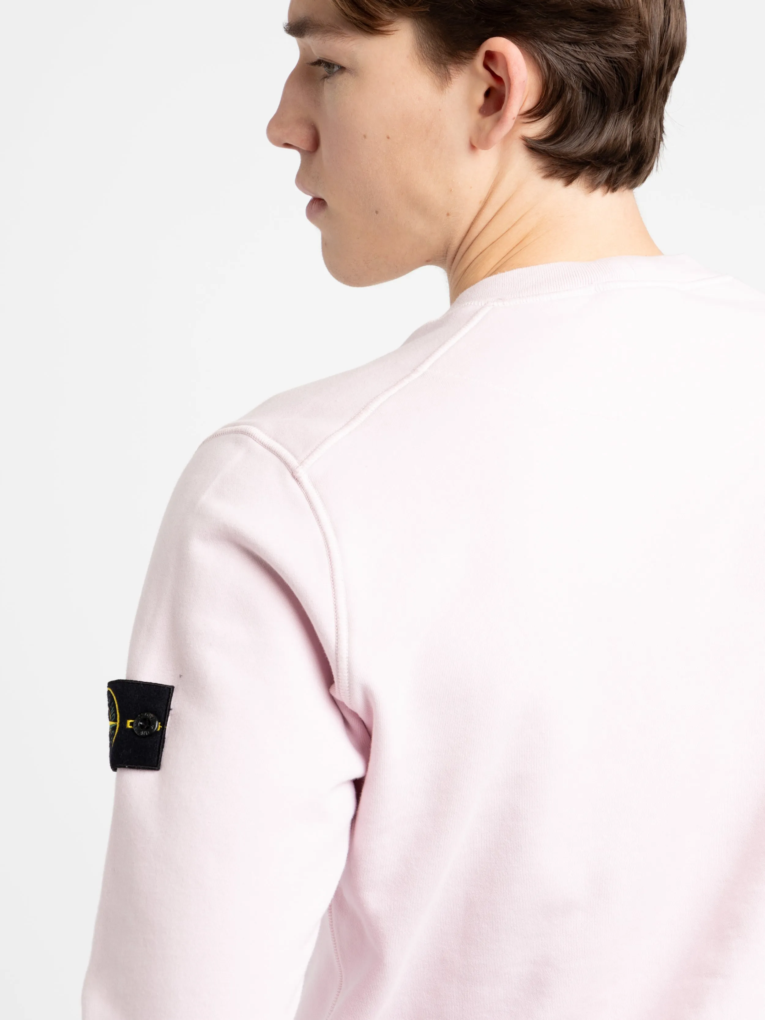 Muted Pink Cotton Crewneck Sweatshirt