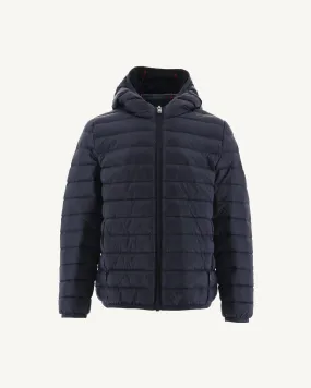 Navy Hooded down jacket Hugo