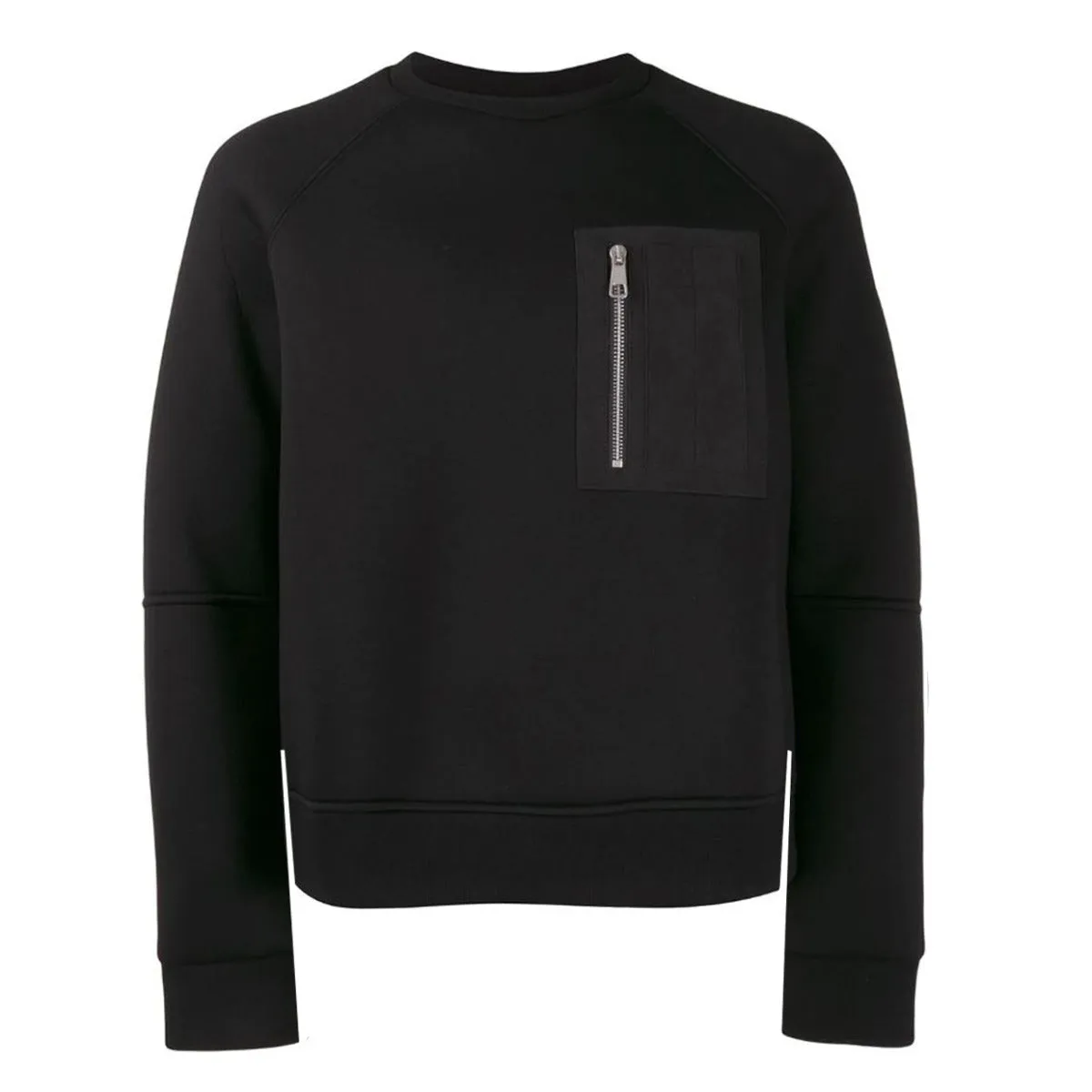 Neil Barrett Black Chest Pocket Sweatshirt