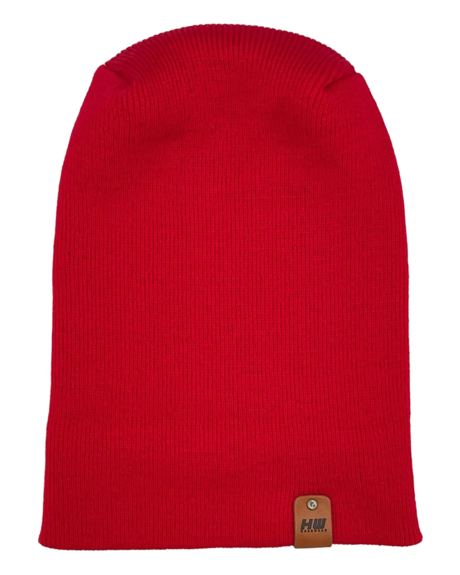 NEW HAAKWEAR Theta-Stitch Cuffed Beanie - Designed and Made in USA (Patent Pending Design) - Scarlet Red