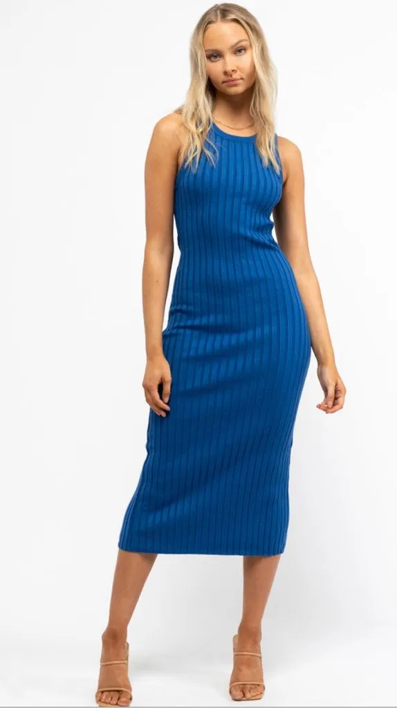 Nina Knit Dress Cobalt