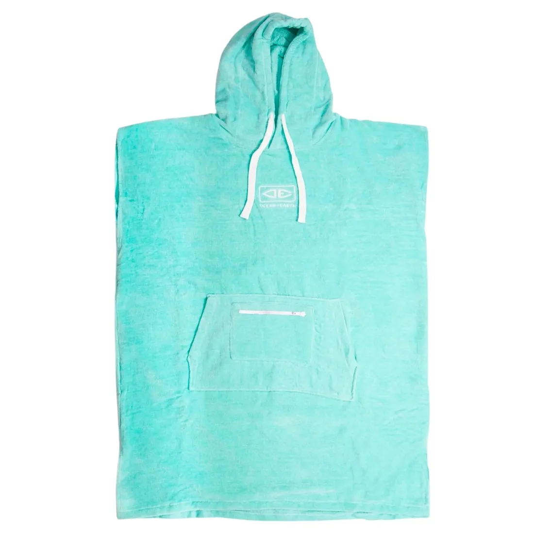 Ocean And Earth Ladies Hooded Poncho Towel - Mint