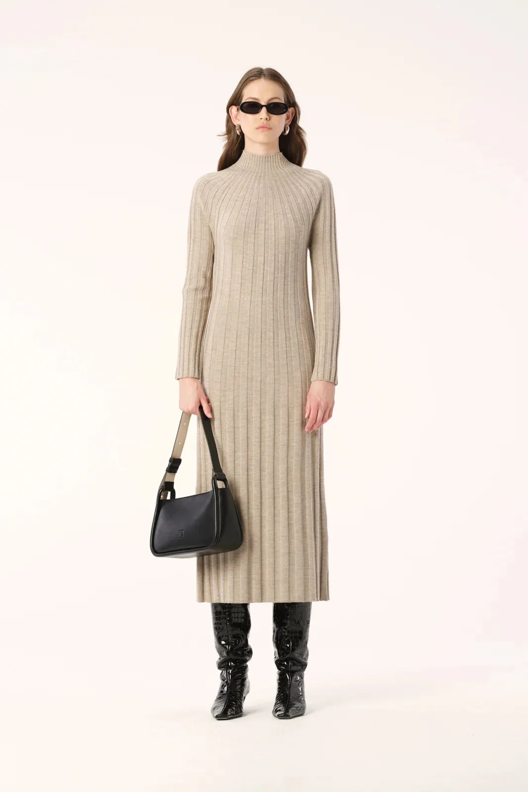 OKANI KNIT DRESS | Sand Marle