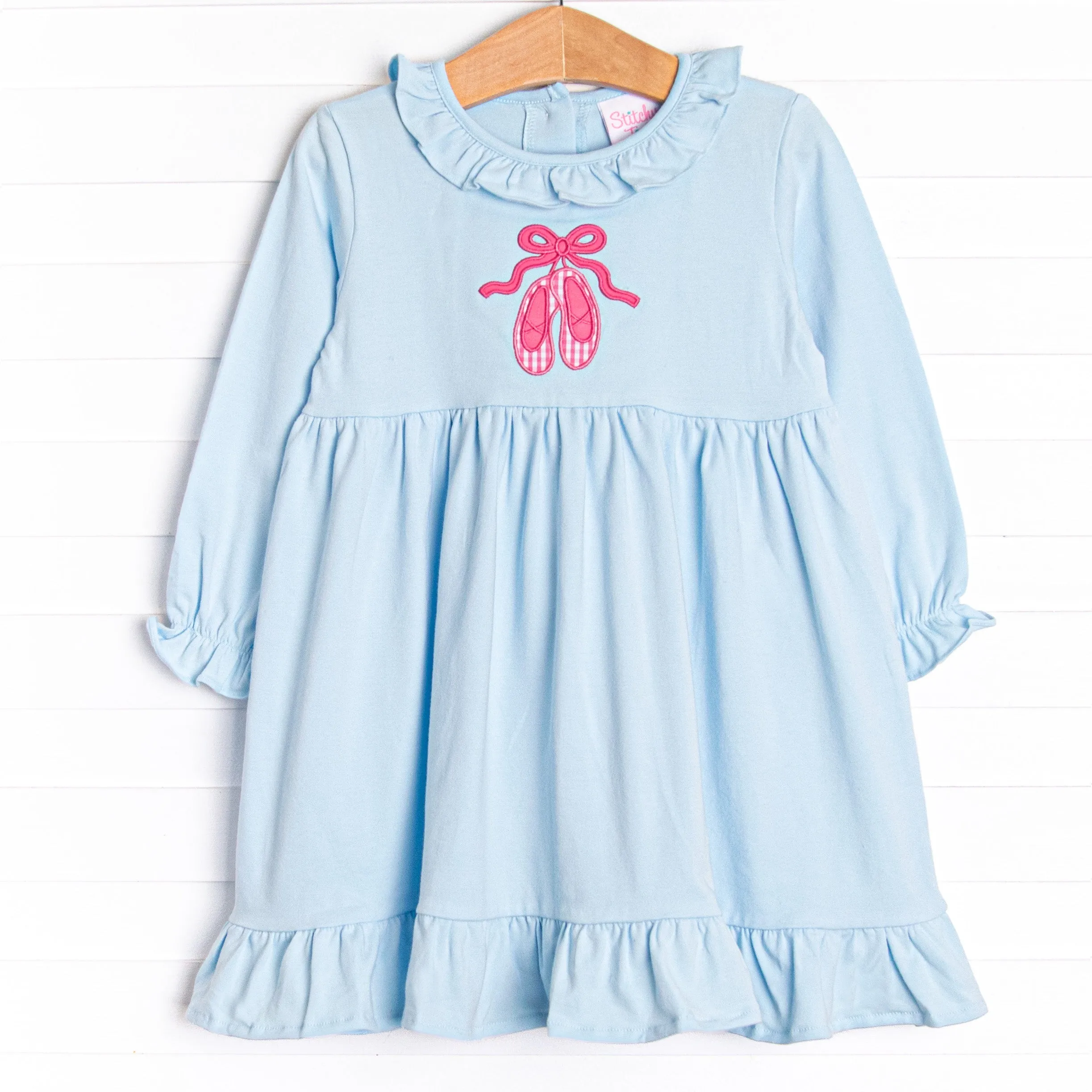 On Pointe Applique Dress, Blue