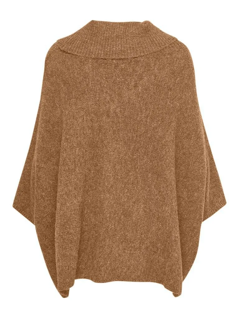 Only Stay - Rollneck strik poncho