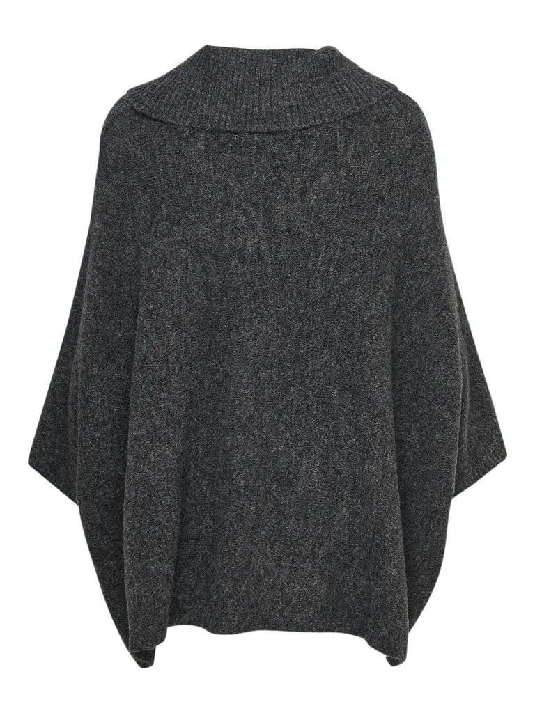 Only Stay - Rollneck strik poncho