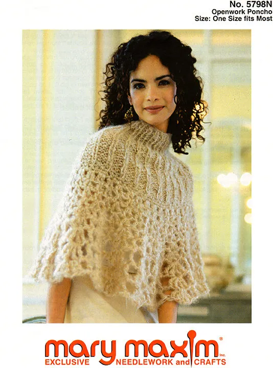 Openwork Poncho Pattern