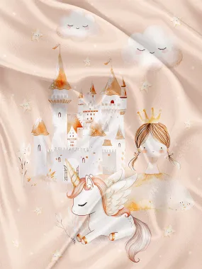 Panneau pour Serviette et Couverture Rêve de princesse et licorne