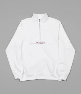 Parlez Bar 1/4 Zip Sweatshirt - White