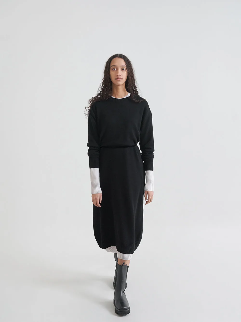 PAUL KNIT DRESS (BLACK)