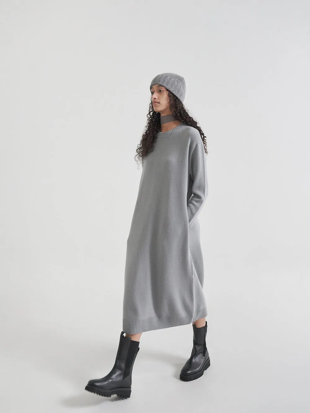 PAUL KNIT DRESS (FRENCH GREY)