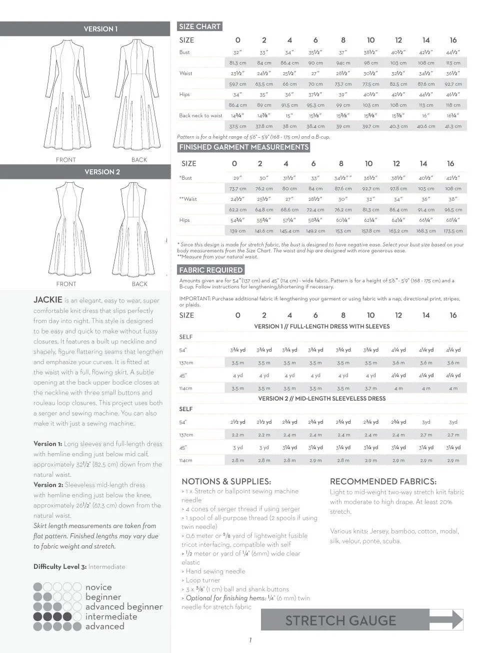 PDF Pattern - Jackie Dress | Victory Patterns