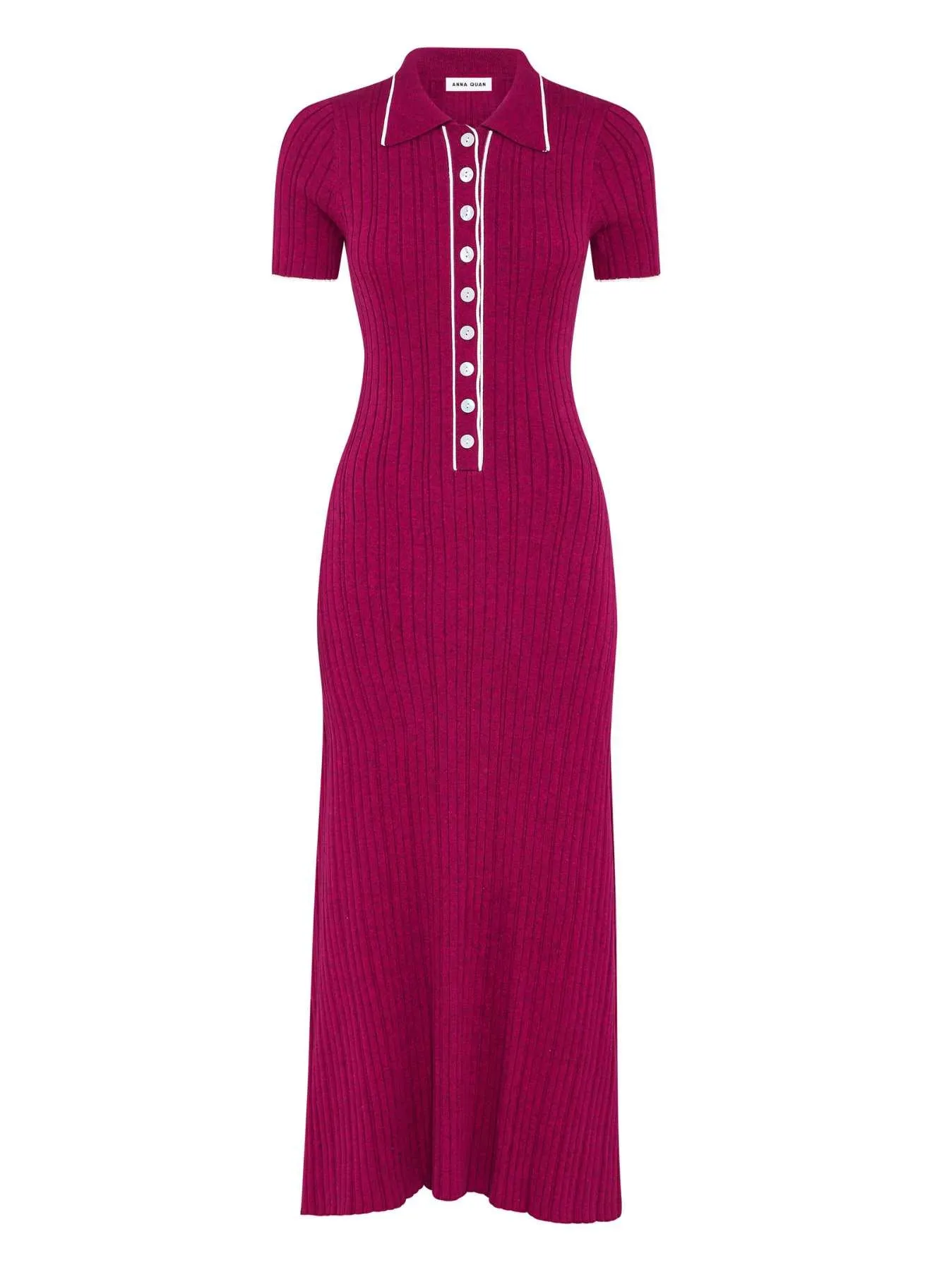 PENELOPE DRESS (CHERRY W/ SILENCE TRIM)