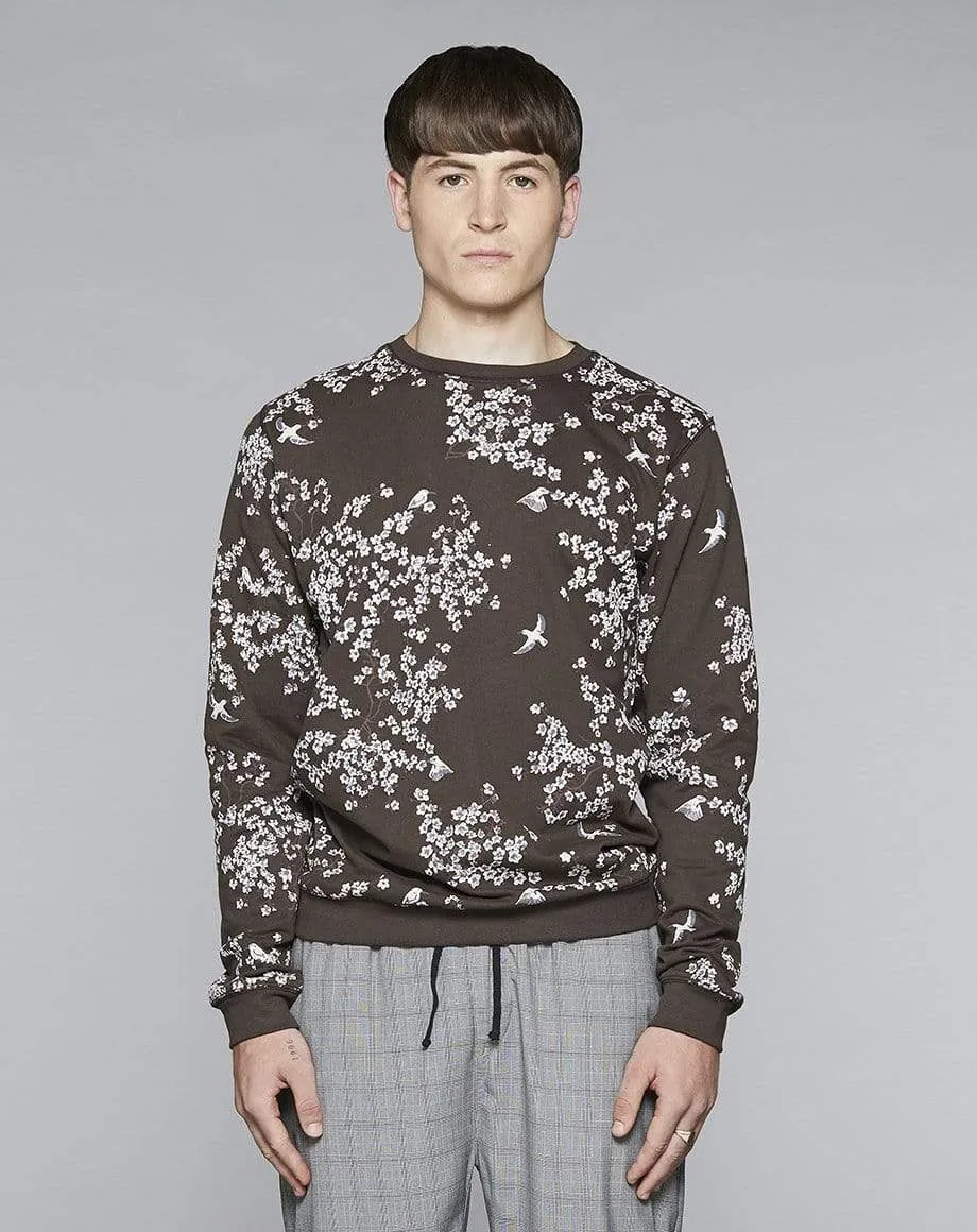 Perette Mens Sweatshirt | Black / Olive