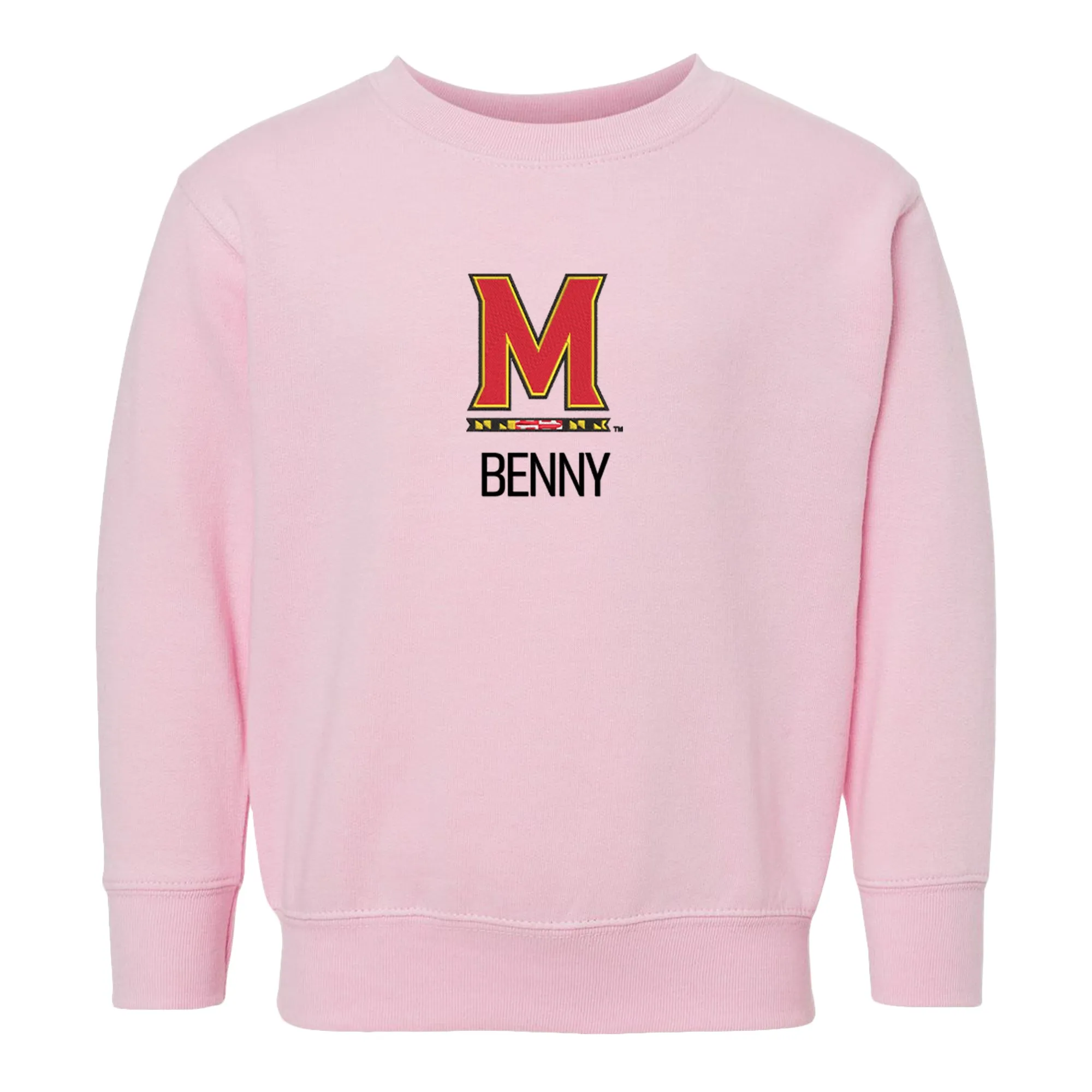 Personalized Maryland Terrapins M Toddler Crewneck Sweatshirt