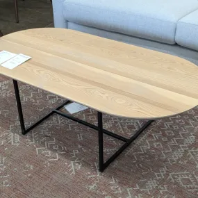 Pill Shaped Ash Coffee Table - Floor Model