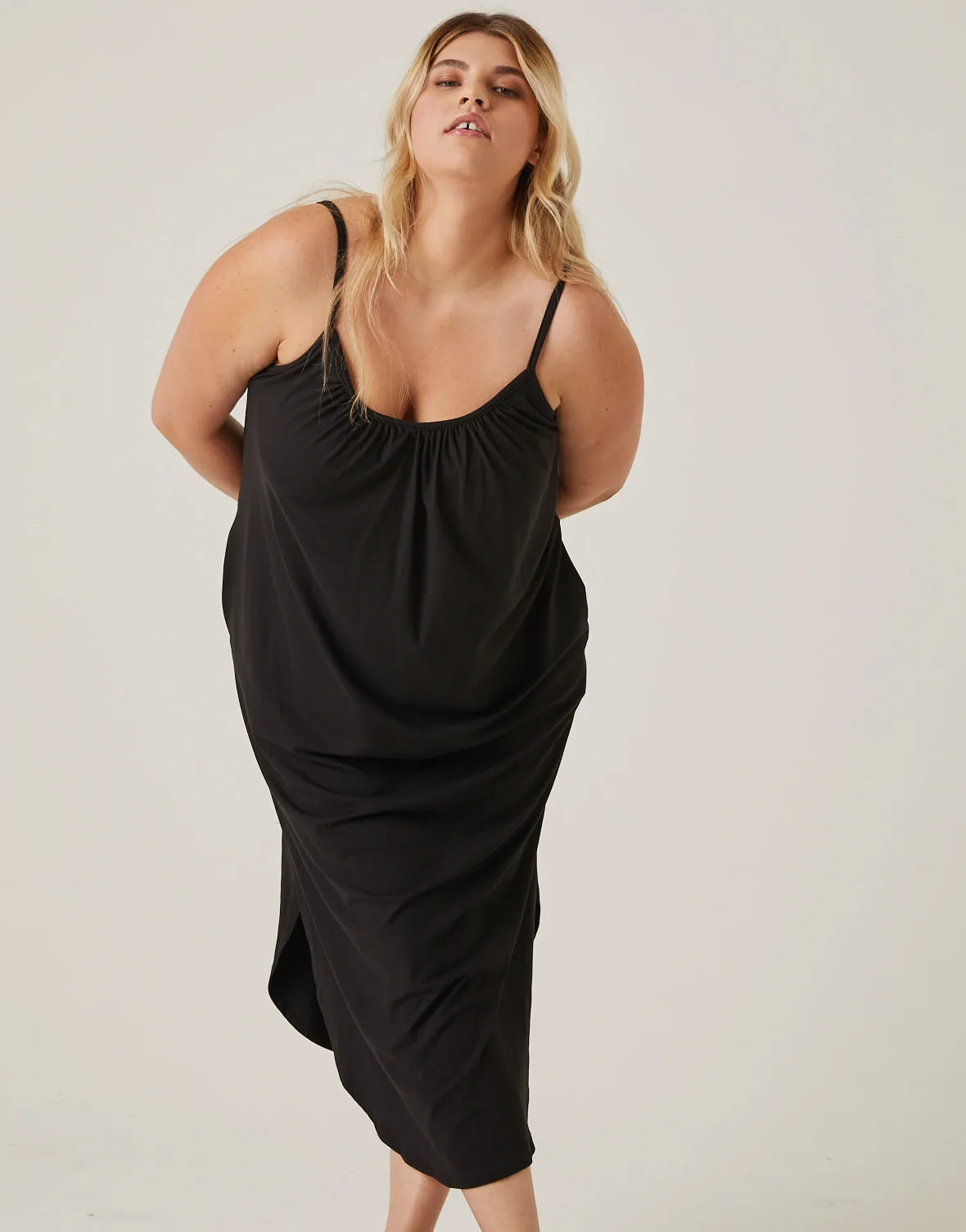 Plus Size Flowy Knit Tank Dress