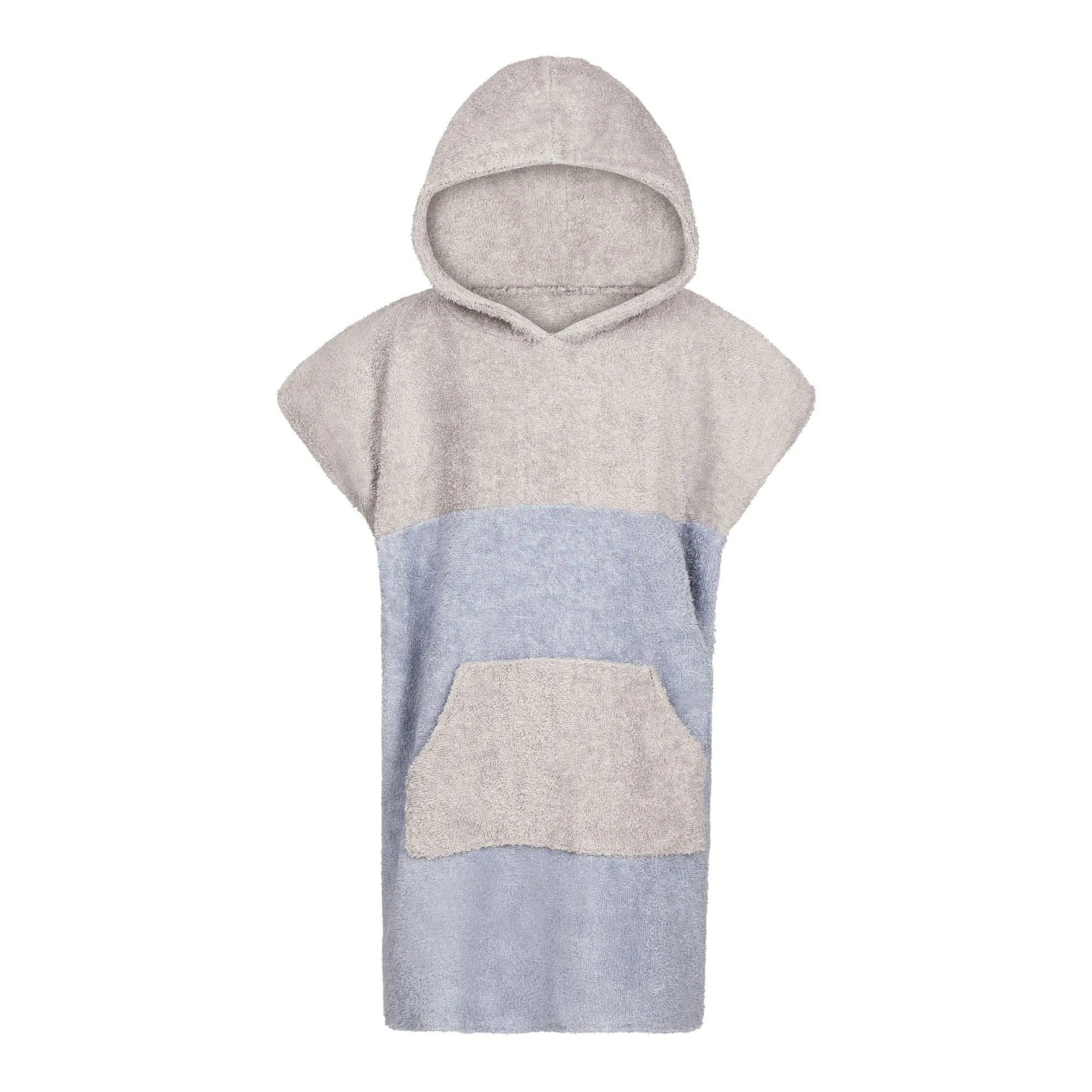 PONCHO NOA ENFANT Gris-Bleu ciel