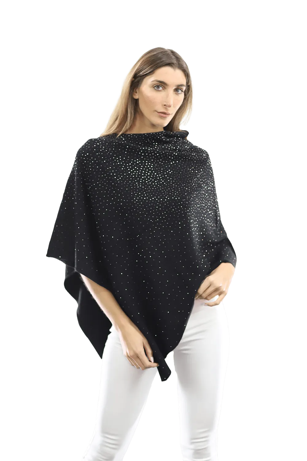 Poncho with Embellishments all Around