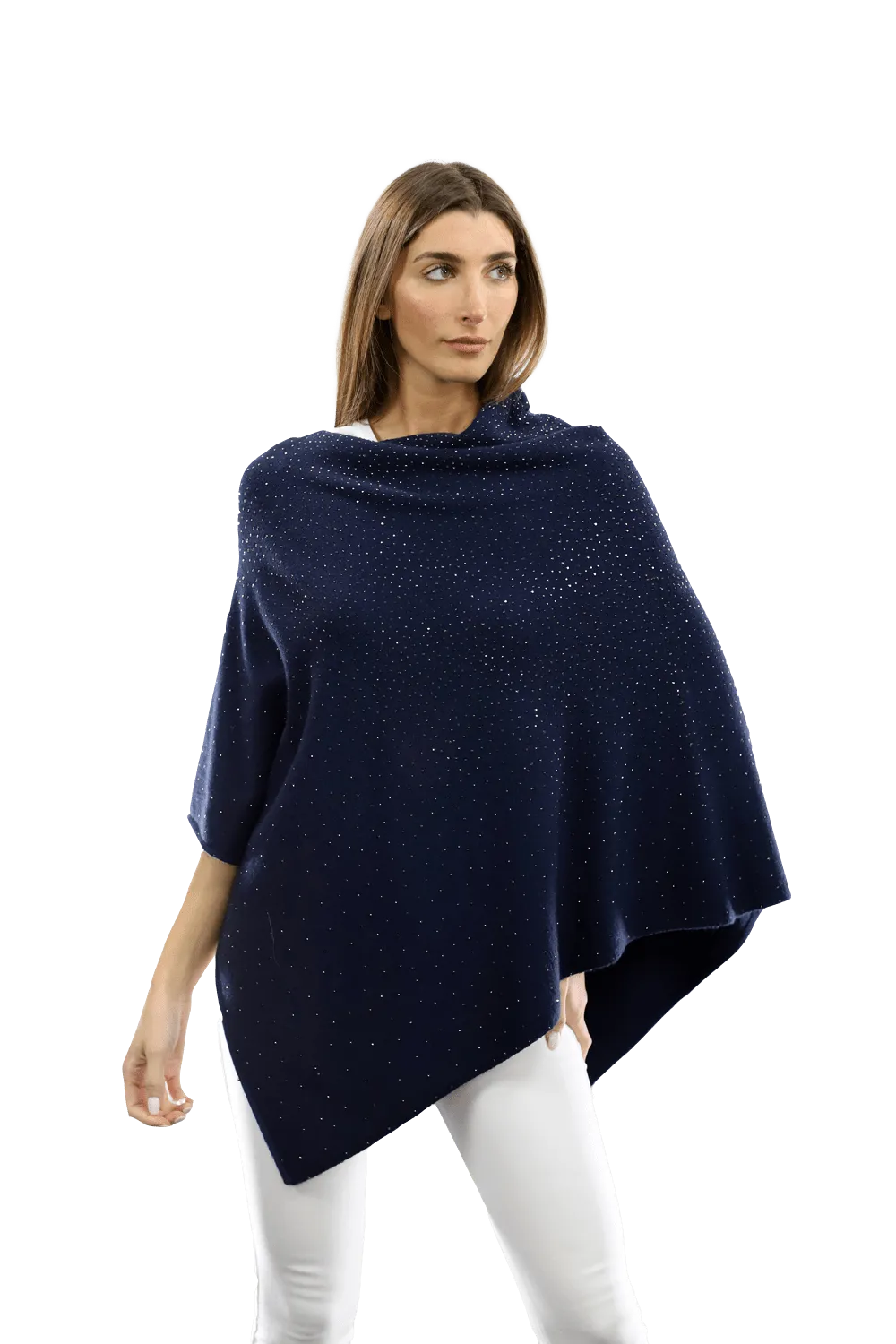 Poncho with Embellishments all Around