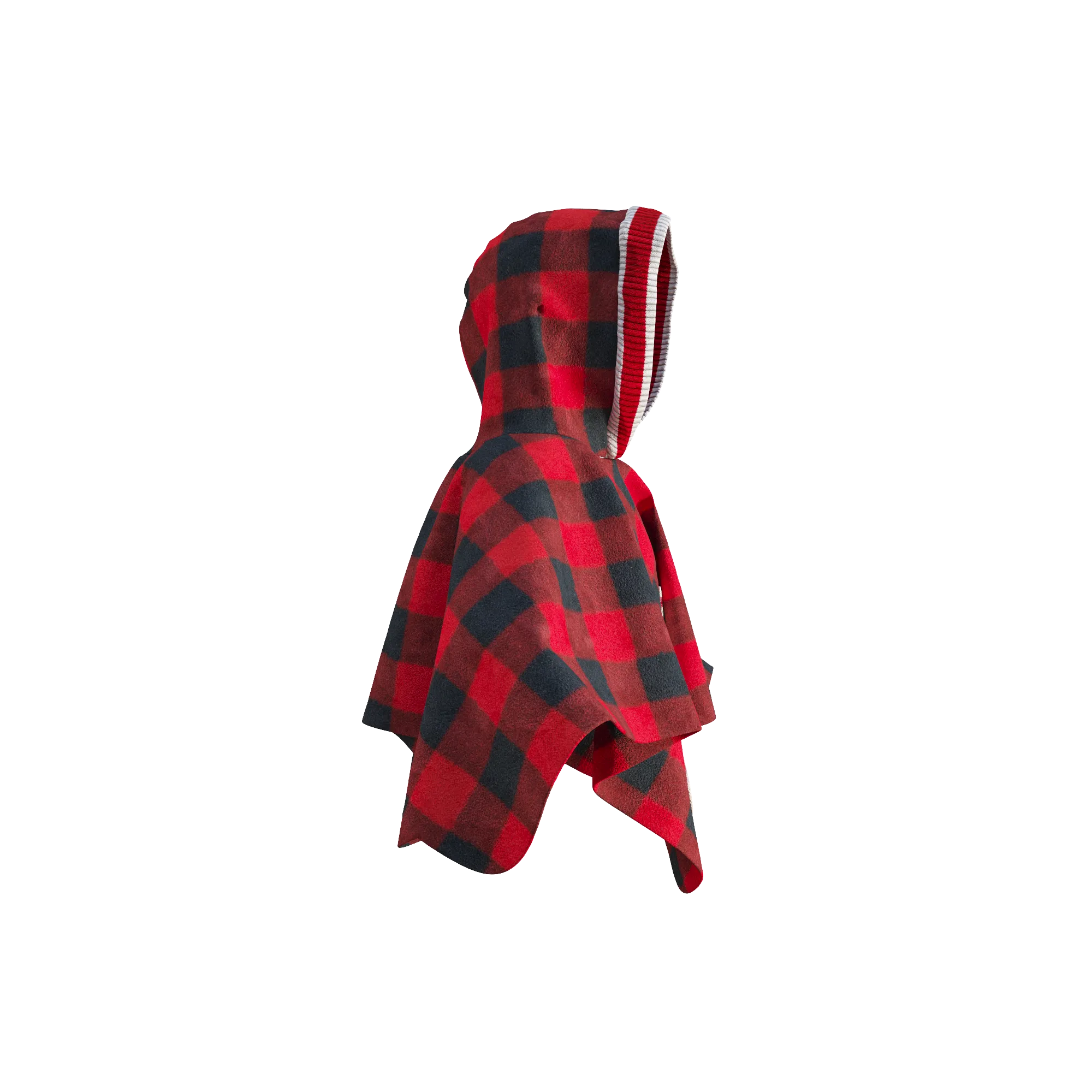 Pookie Poncho - Red Toddler/Youth Polar Fleece