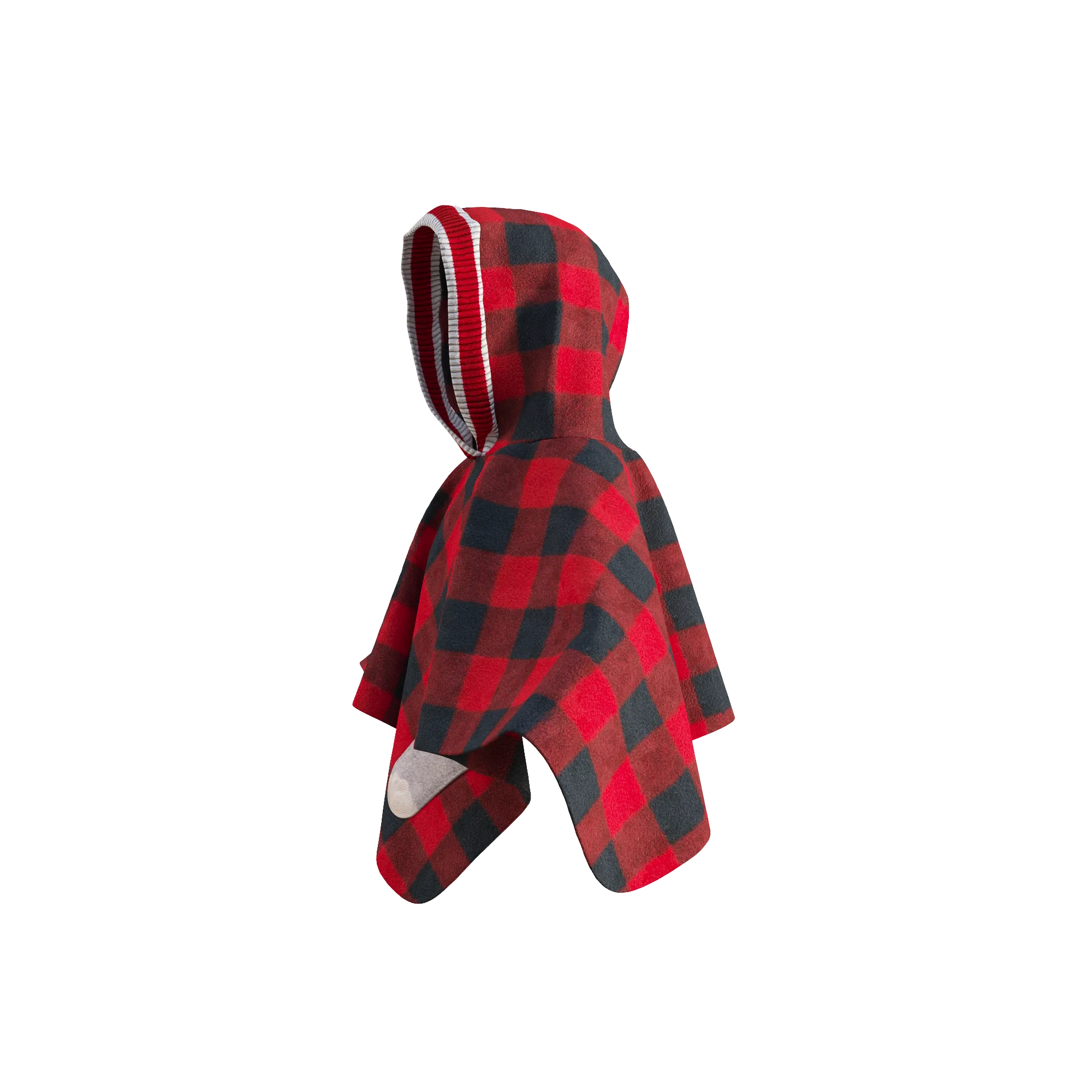 Pookie Poncho - Red Toddler/Youth Polar Fleece