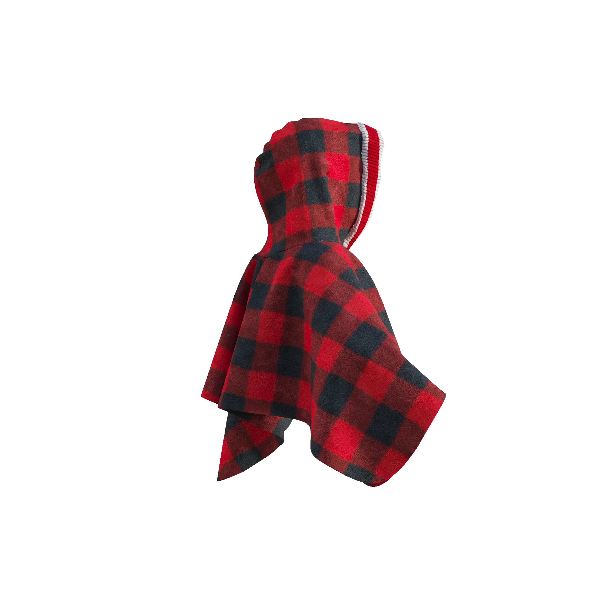 Pookie Poncho - Red Toddler/Youth Polar Fleece