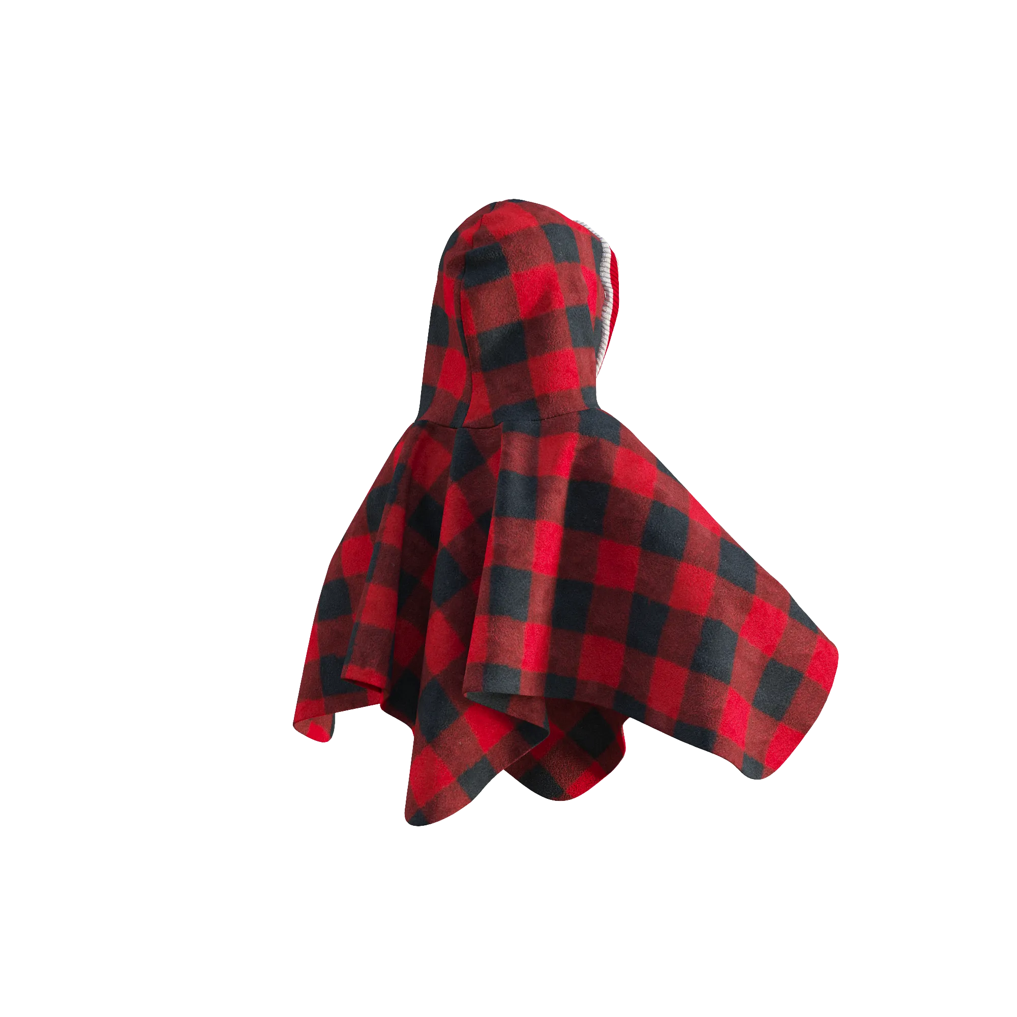 Pookie Poncho - Red Toddler/Youth Polar Fleece