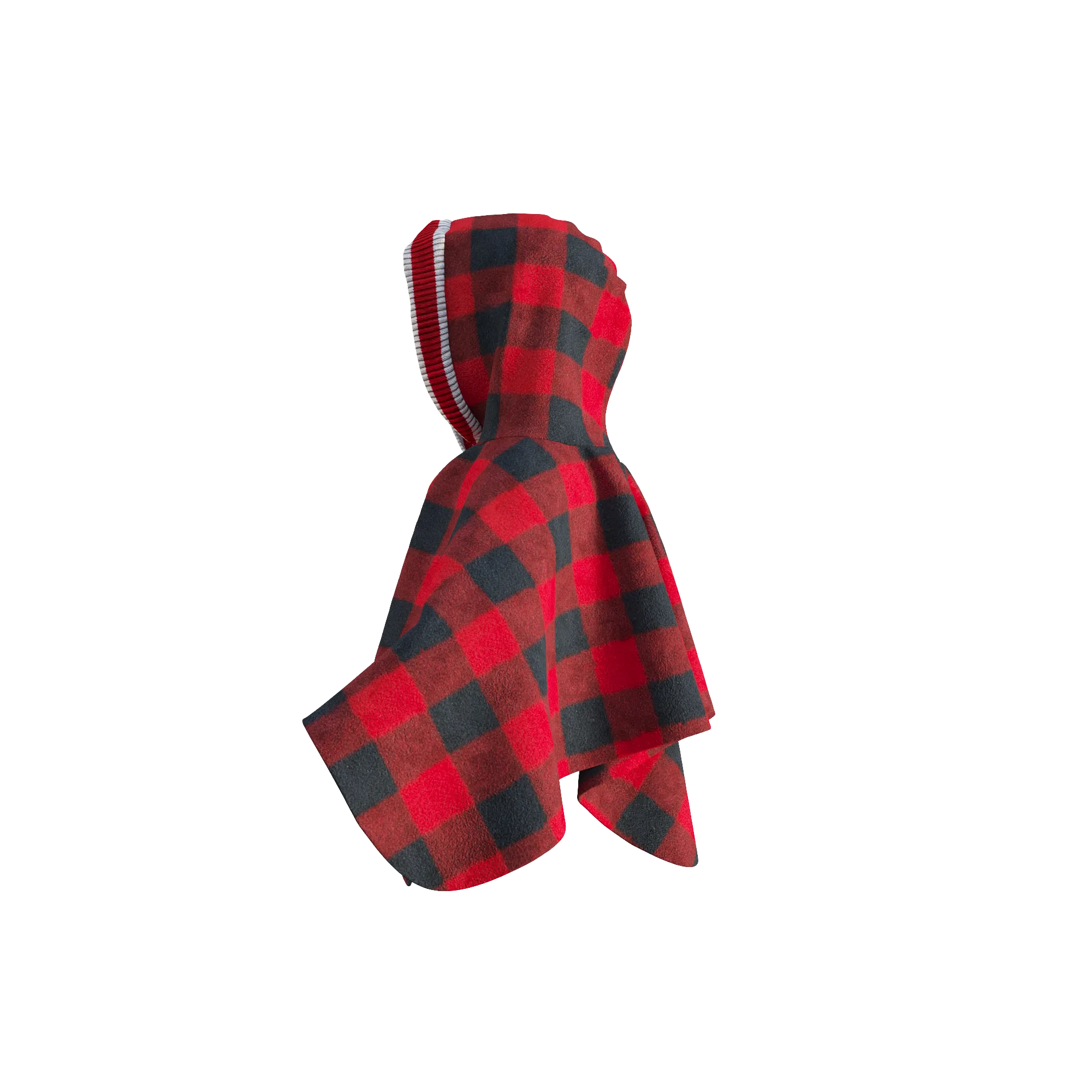 Pookie Poncho - Red Toddler/Youth Polar Fleece