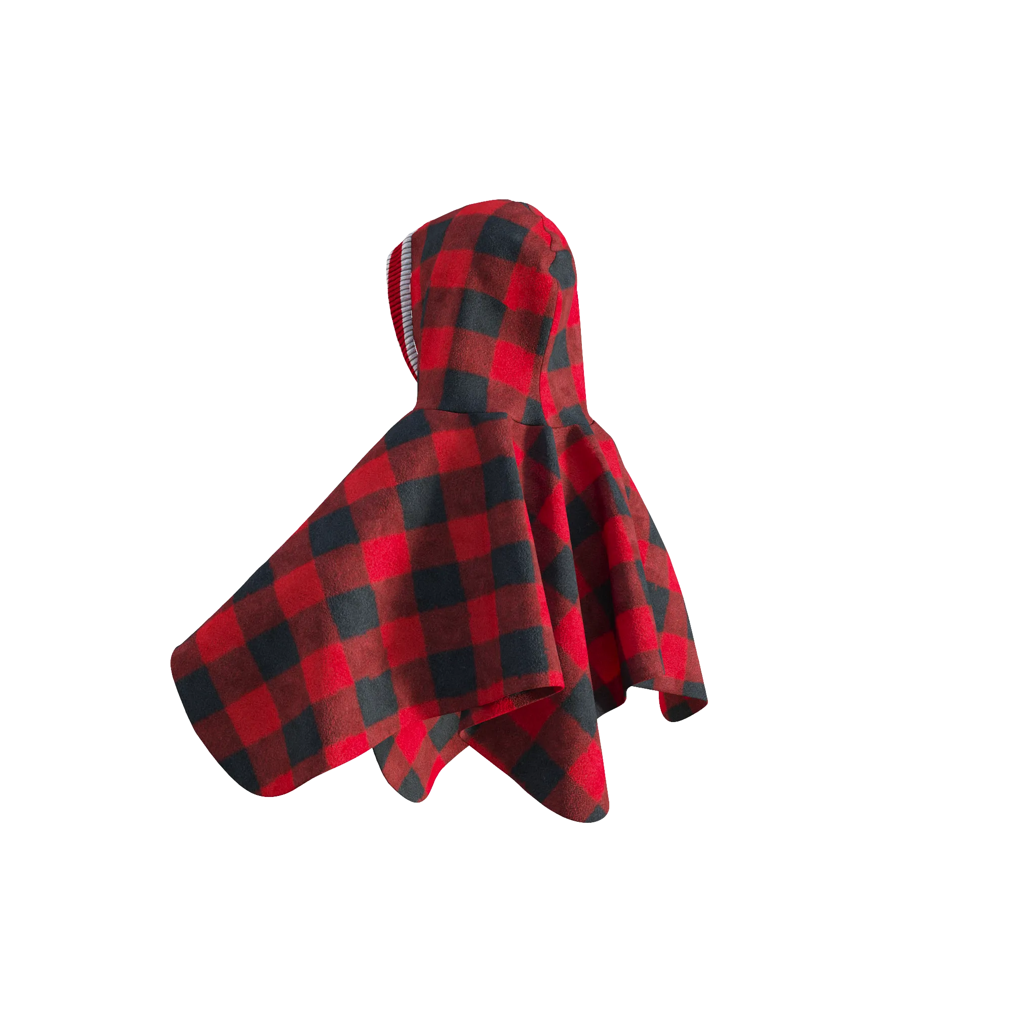 Pookie Poncho - Red Toddler/Youth Polar Fleece