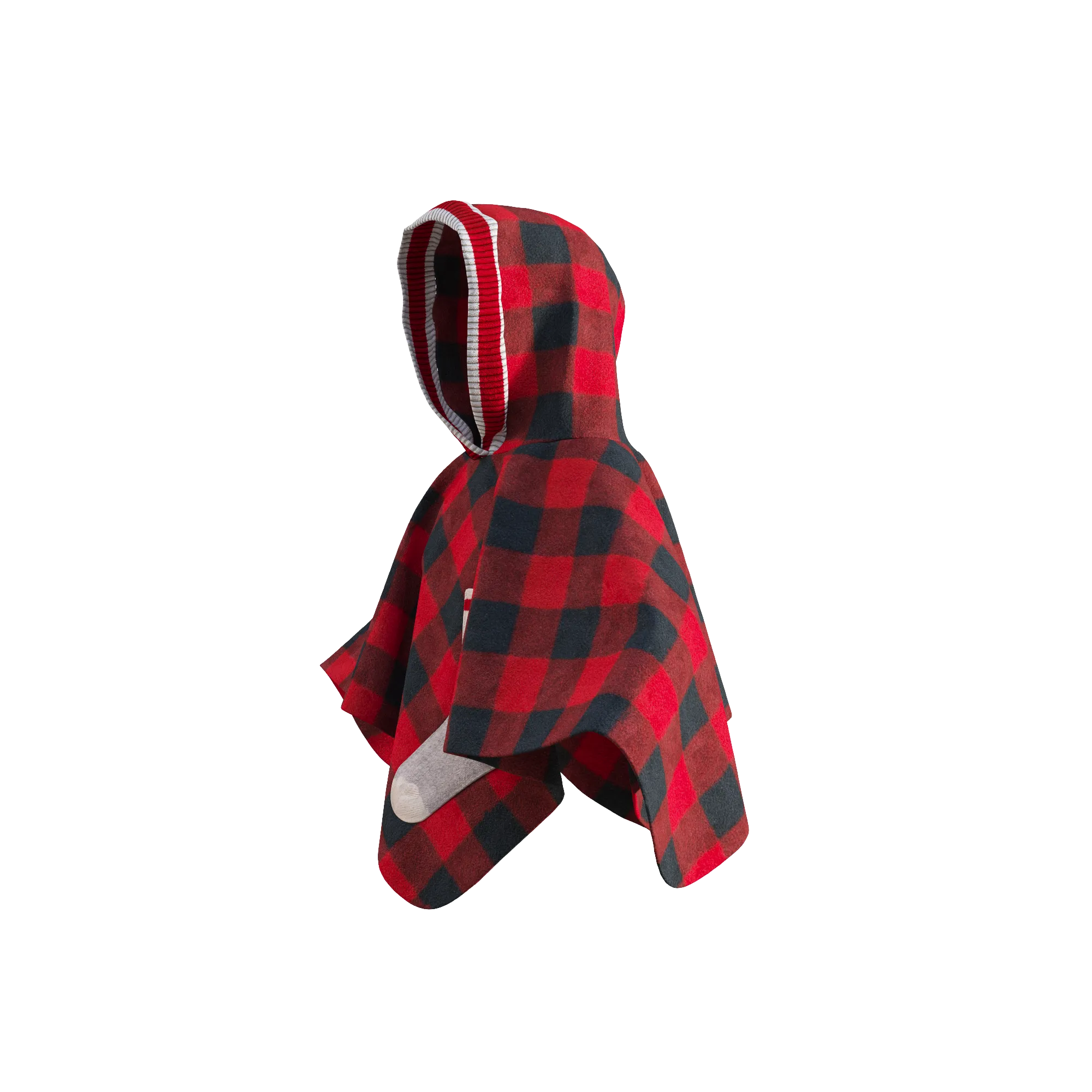 Pookie Poncho - Red Toddler/Youth Polar Fleece