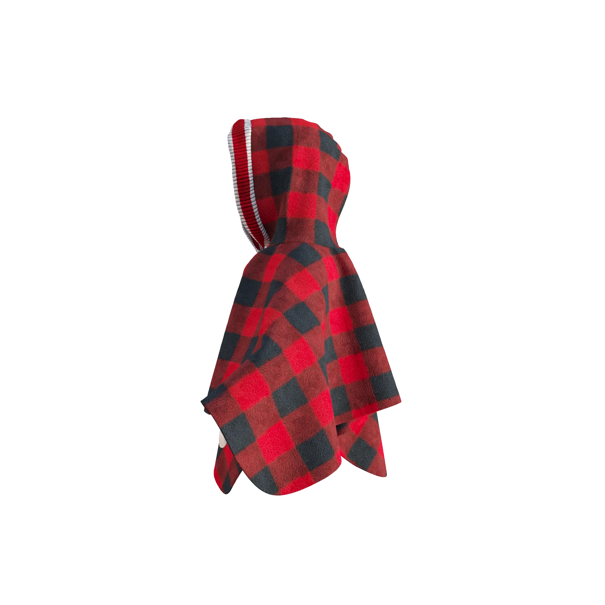 Pookie Poncho - Red Toddler/Youth Polar Fleece