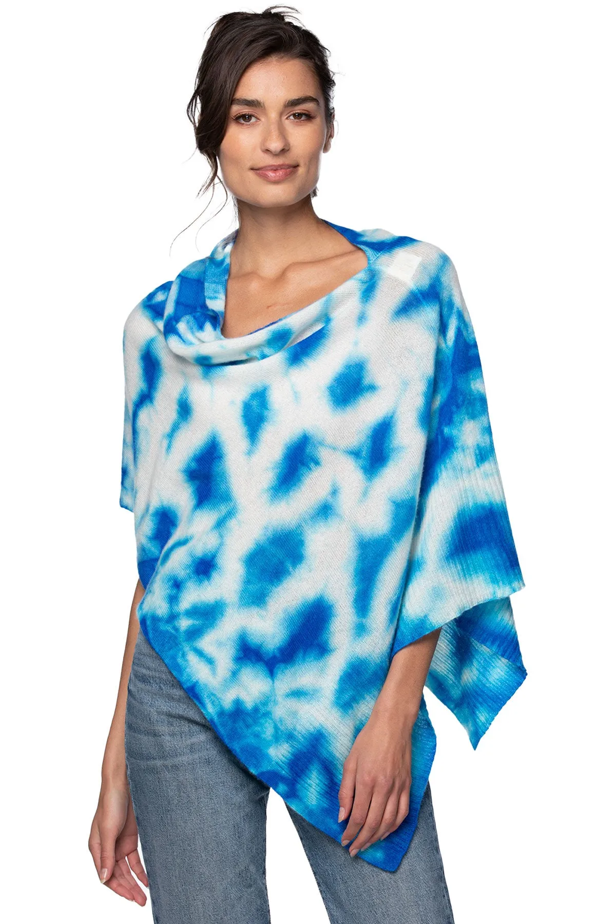 Poolside Poncho Cashmere |  Pool  Tie Dye