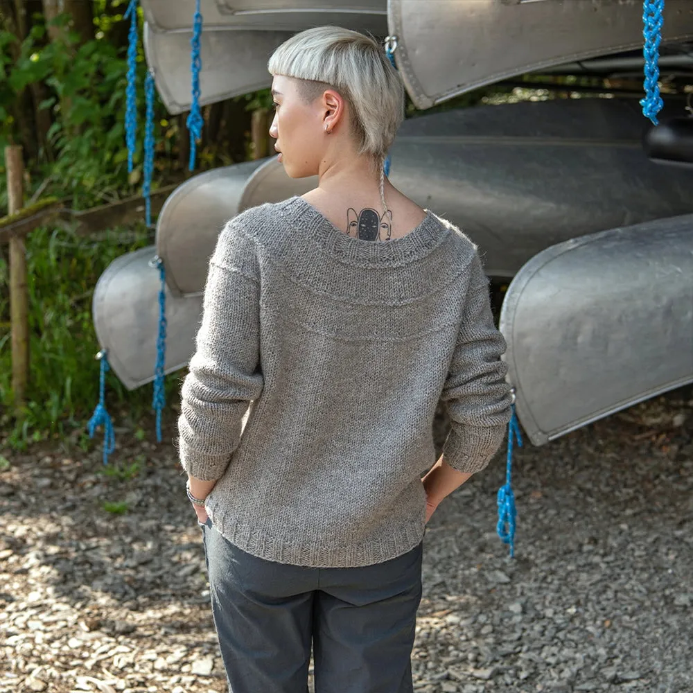 Purls of Wisdom Sweater Kit (&Make Aran) - Solid