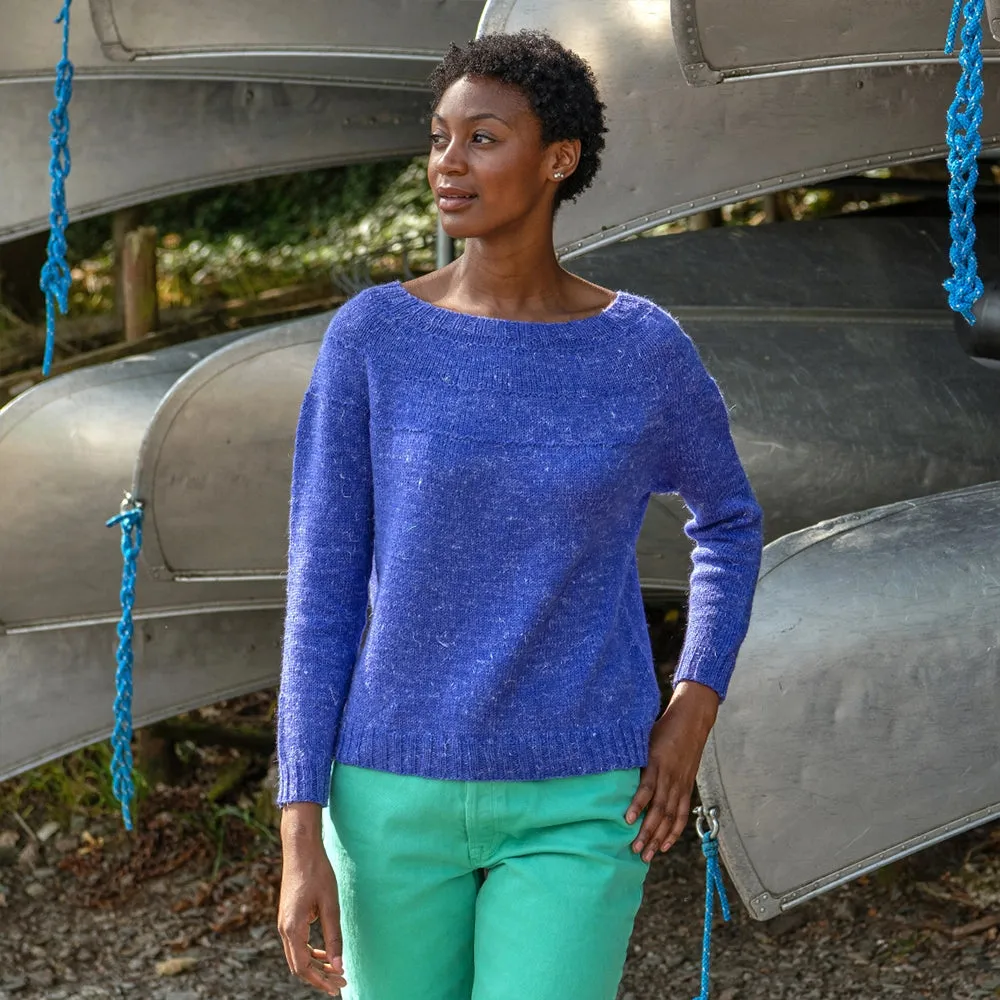 Purls of Wisdom Sweater Kit (&Make DK) - Solid