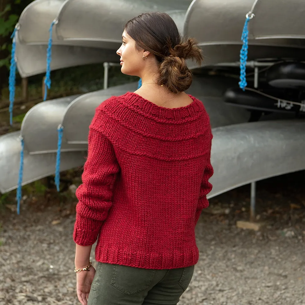 Purls of Wisdom Sweater Kit (&Make Super Bulky) - Solid