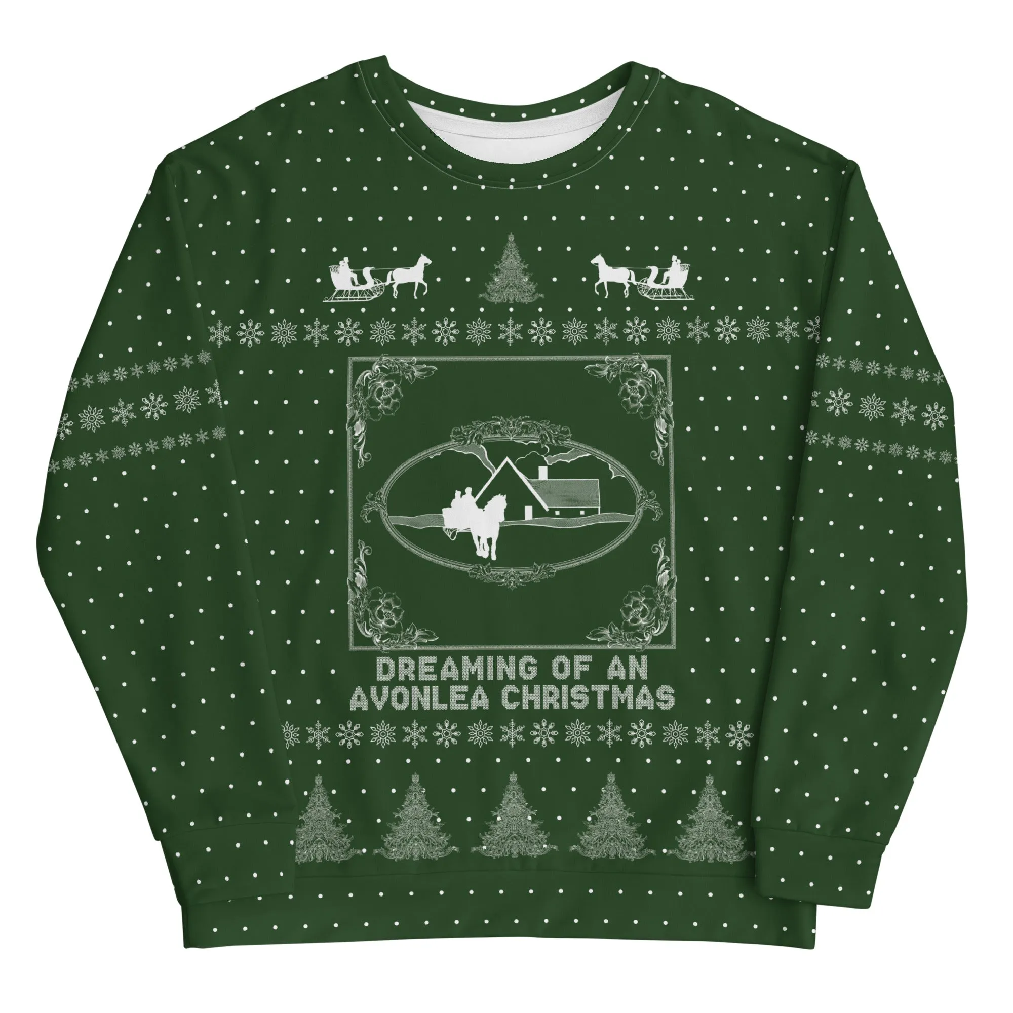 "Green Gables" Green Holiday Sweatshirt