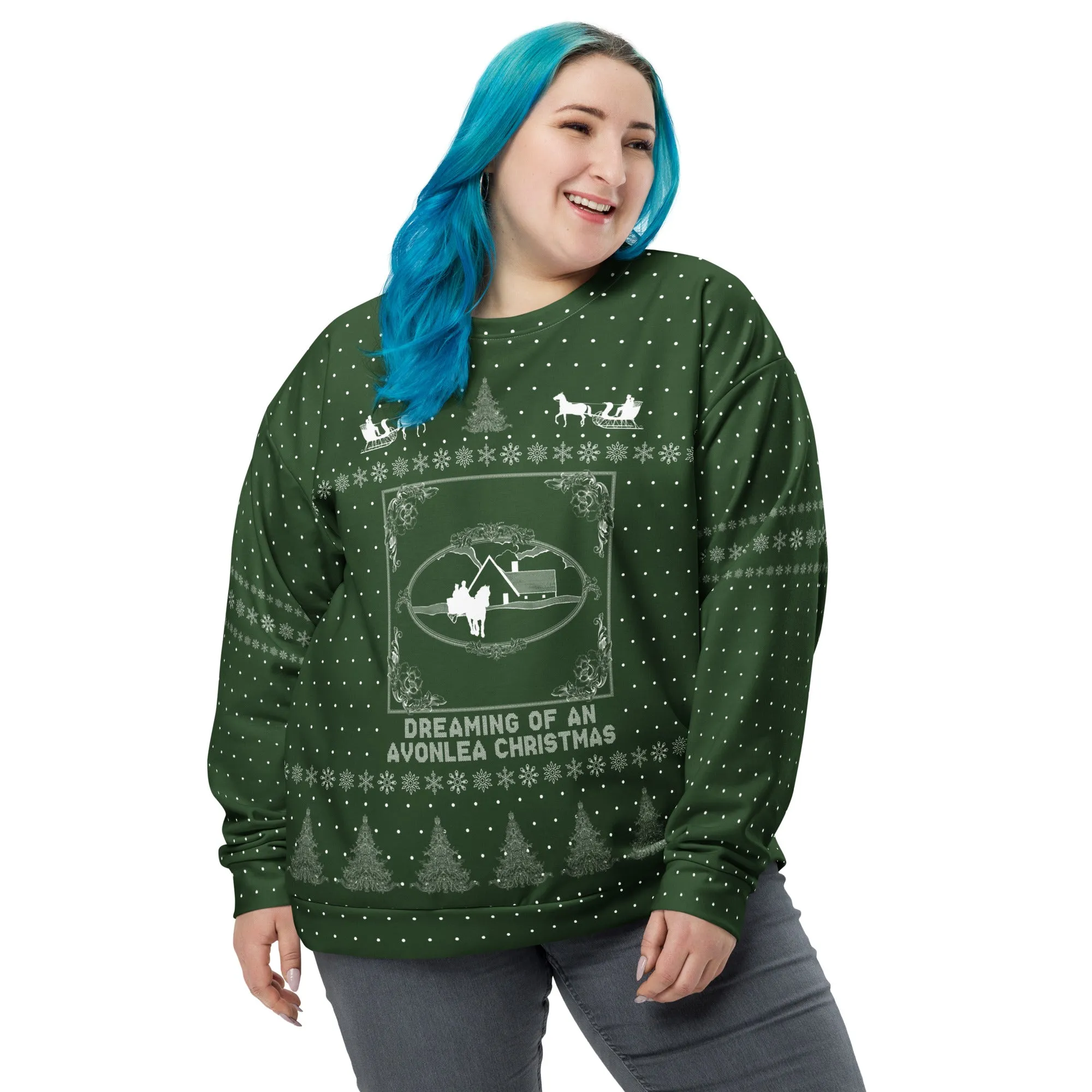 "Green Gables" Green Holiday Sweatshirt