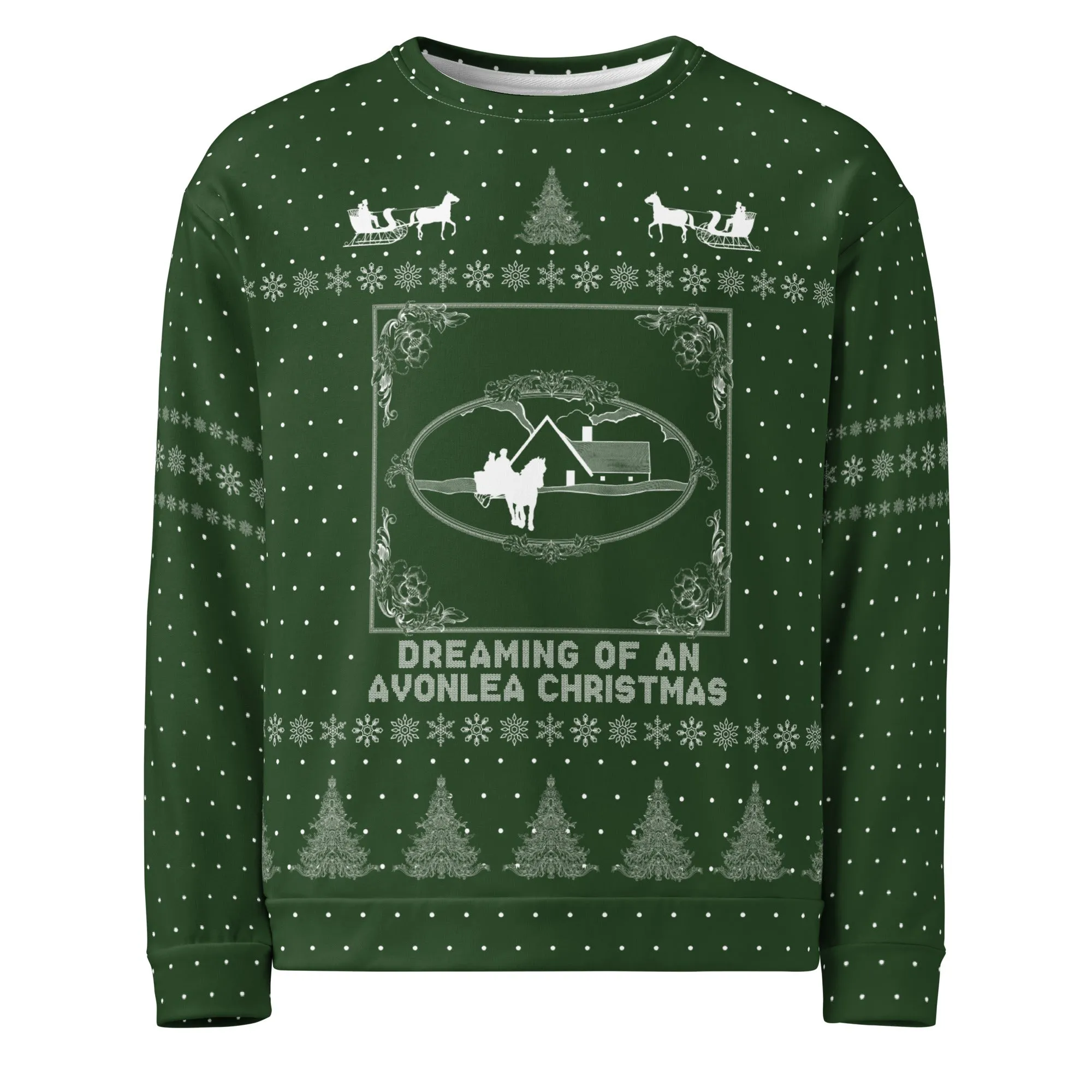 "Green Gables" Green Holiday Sweatshirt