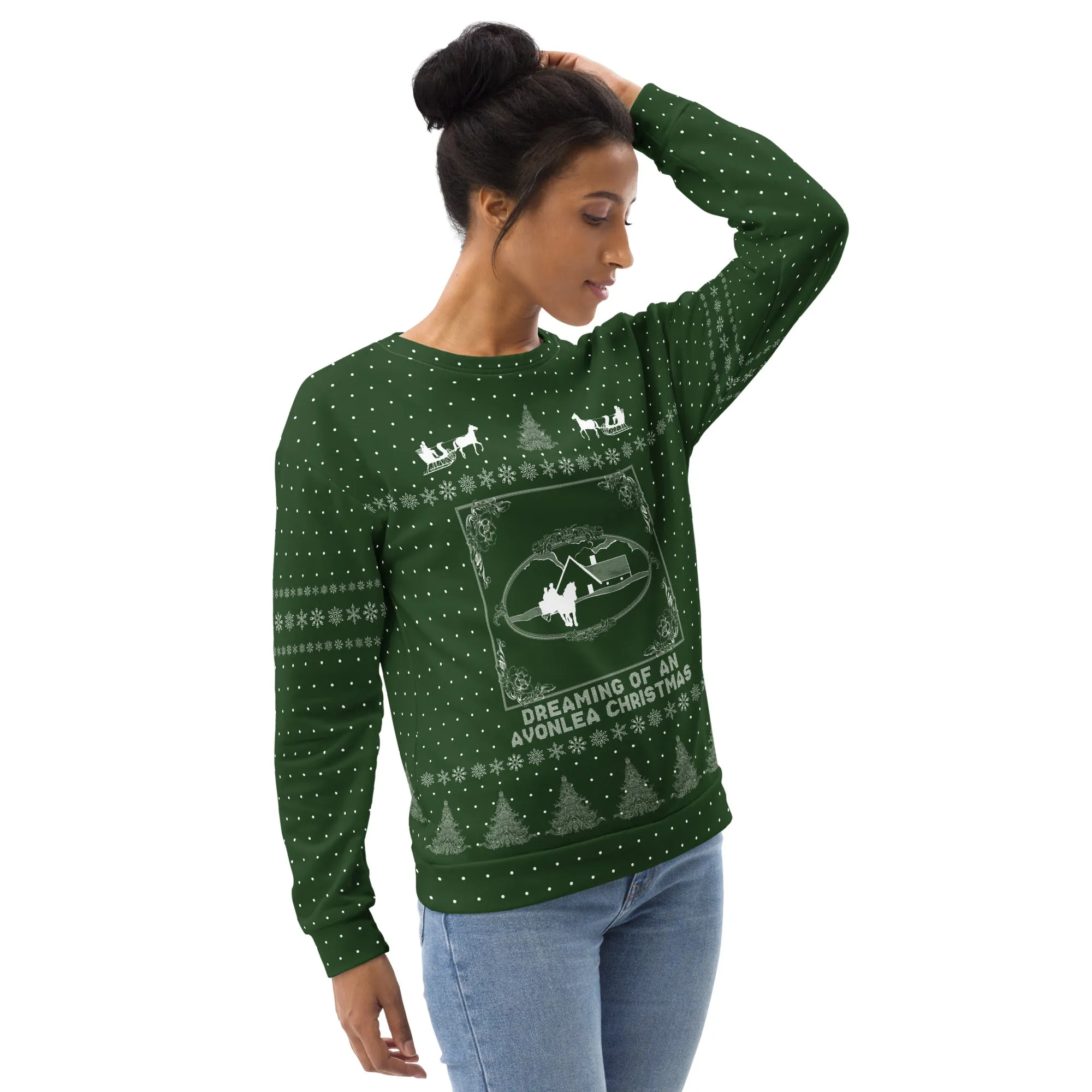 "Green Gables" Green Holiday Sweatshirt