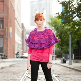 Red Heart Crochet Petticoat Poncho