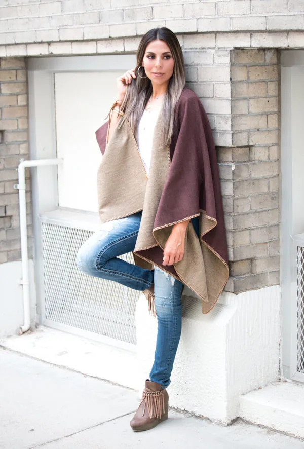 Reversible Poncho | 5 Colors