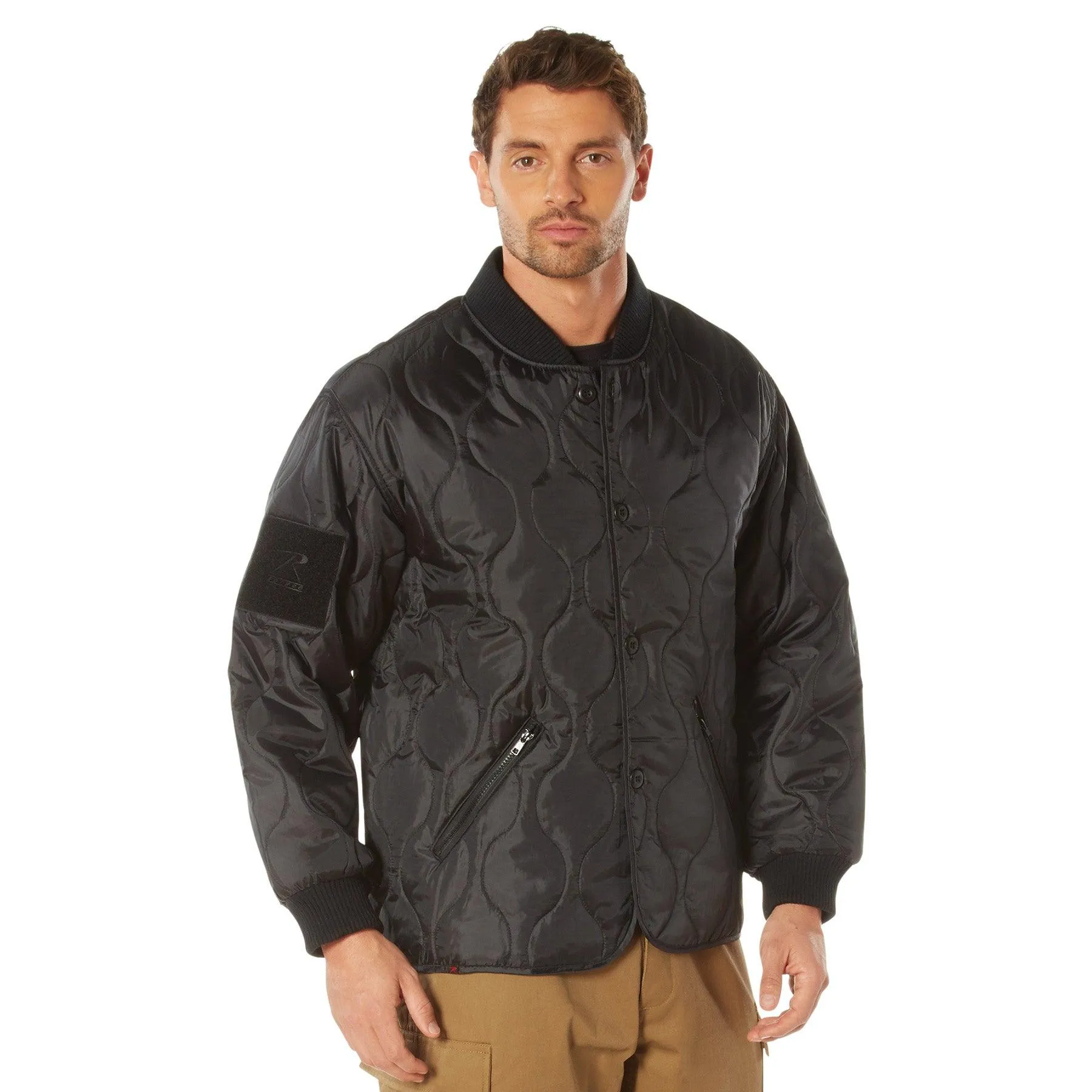 Rothco Mens Nylon Quilted Woobie Jacket