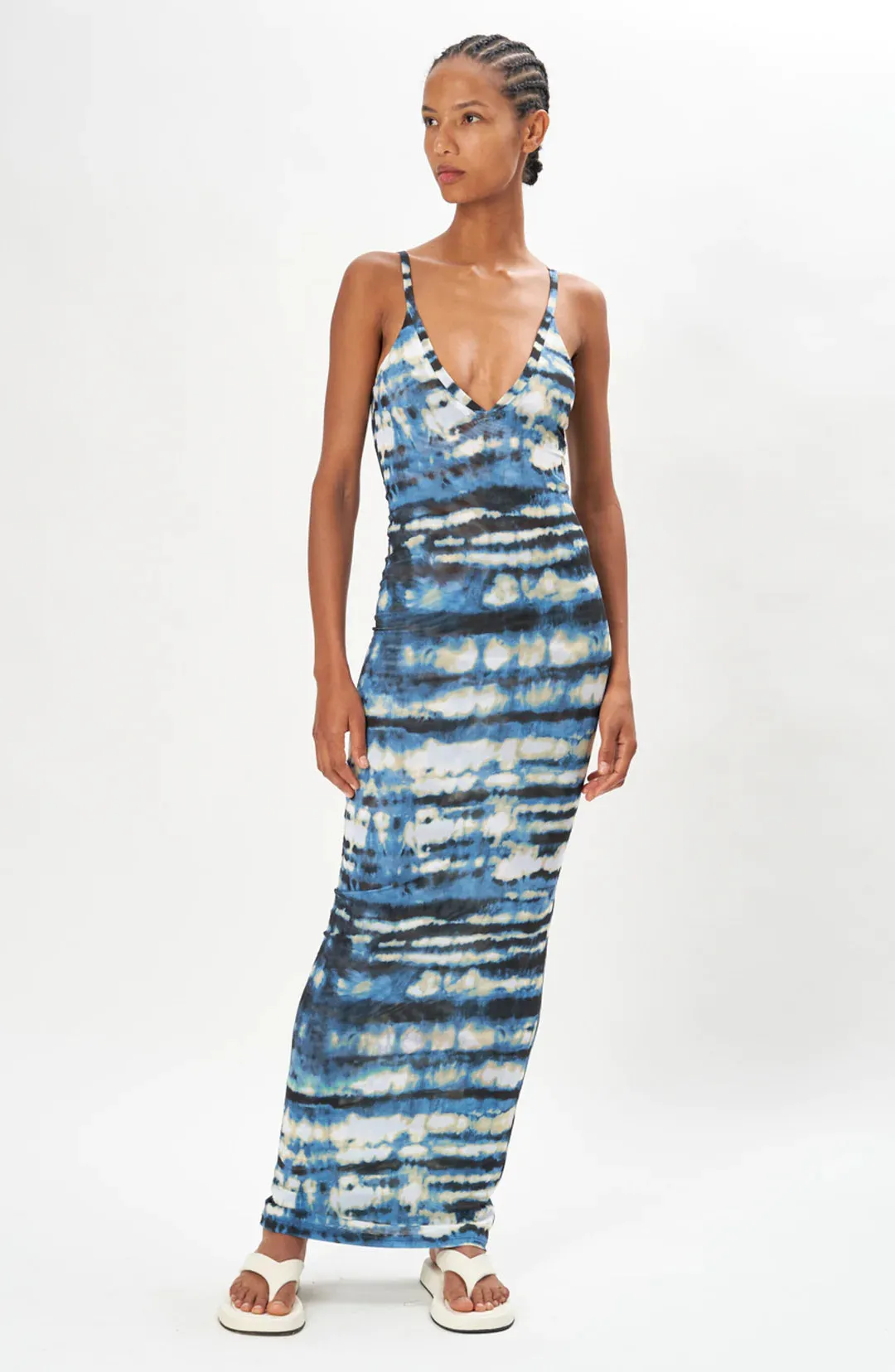 Rozio Dress - Tie Dye Blue