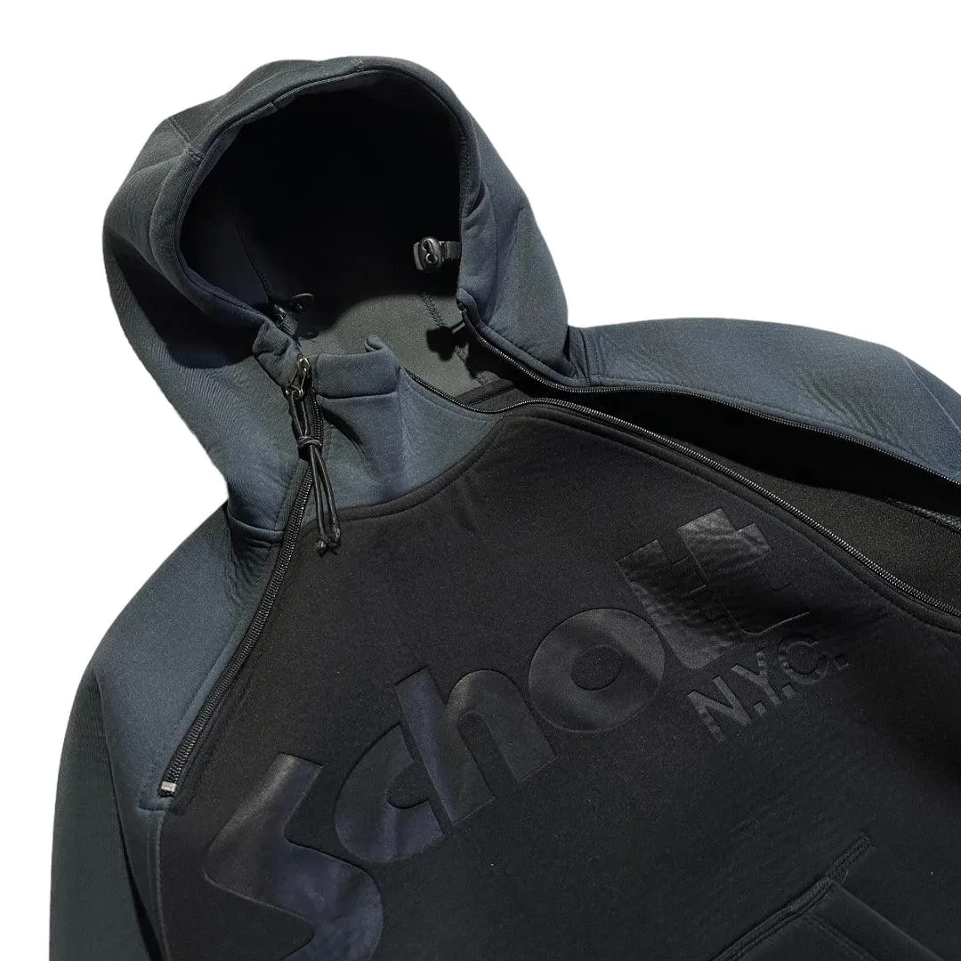 Schott NYC Black Neoprene Balaclava Hoodie