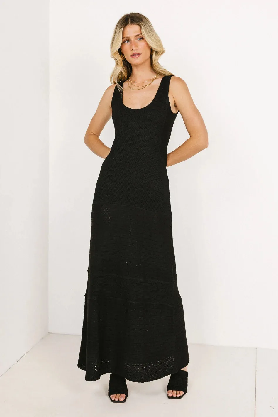 Sonnet Knit Maxi in Black - FINAL SALE